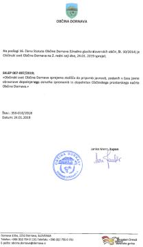 Sklep o sprejetju stališč do pripomb javnosti, podanih v času javne obravnave